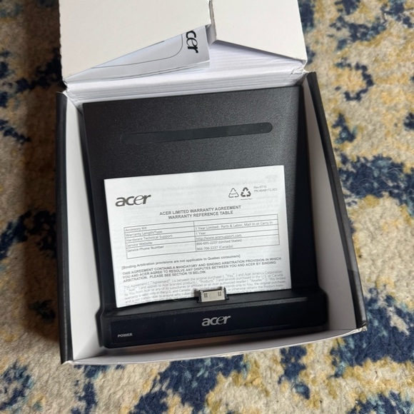 Acer ADT002 Iconia Tab A500 Series Docking Station w/ Remote ADT-002 Open Box - Picture 4 of 7
